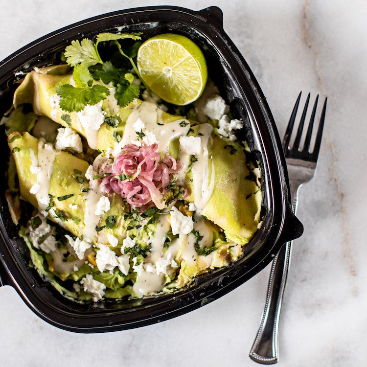 Picture of pulled pork crepas